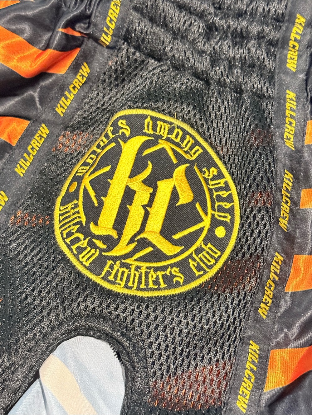 KILL CREW /// MUAY THAI FIGHT SHORTS - TIGER ORANGE - Unisex Medium - Picture 8 of 11